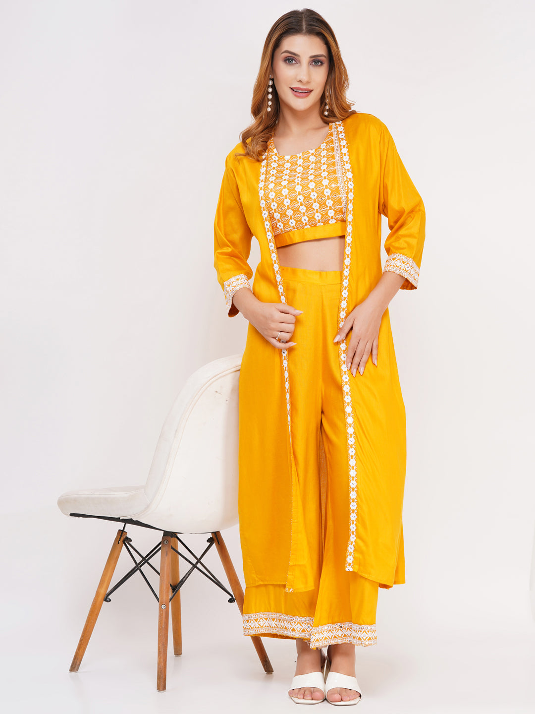 Women's 3-Piece Outfit Set Yellow