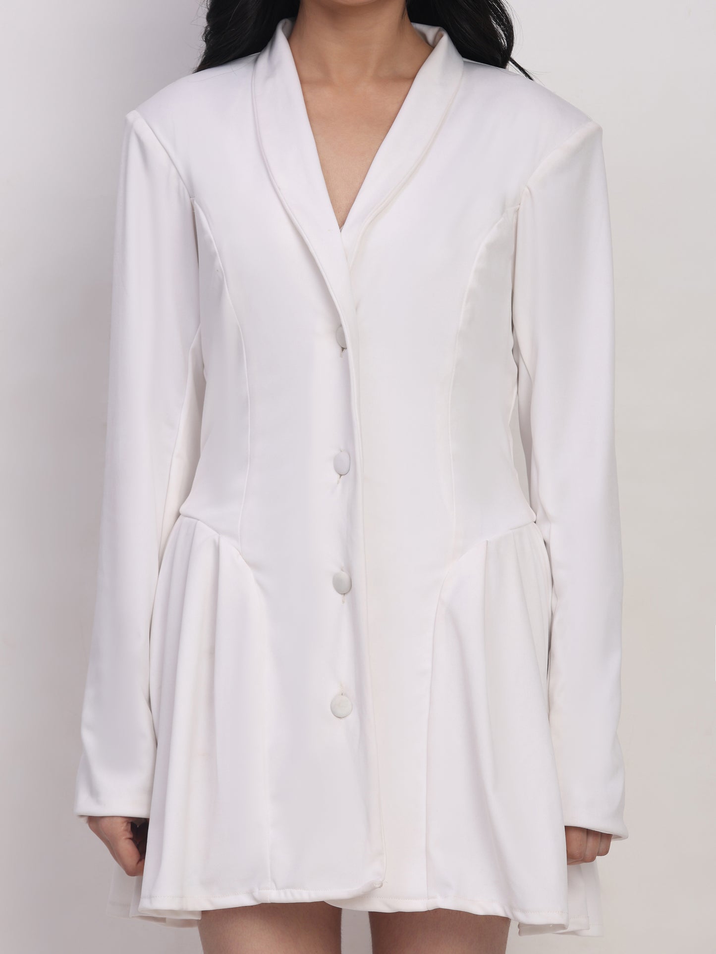 White Blazer Dress