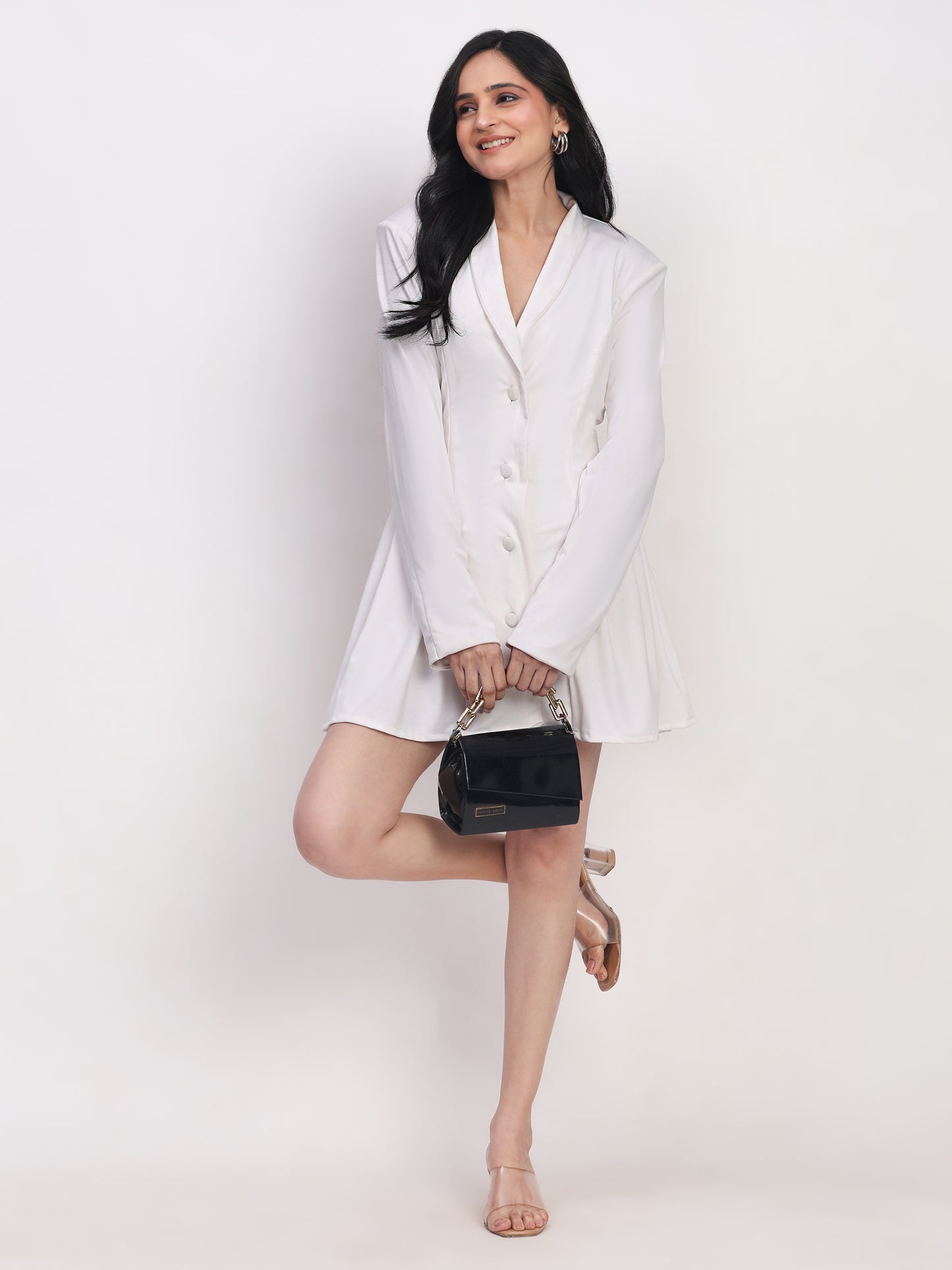 White Blazer Dress