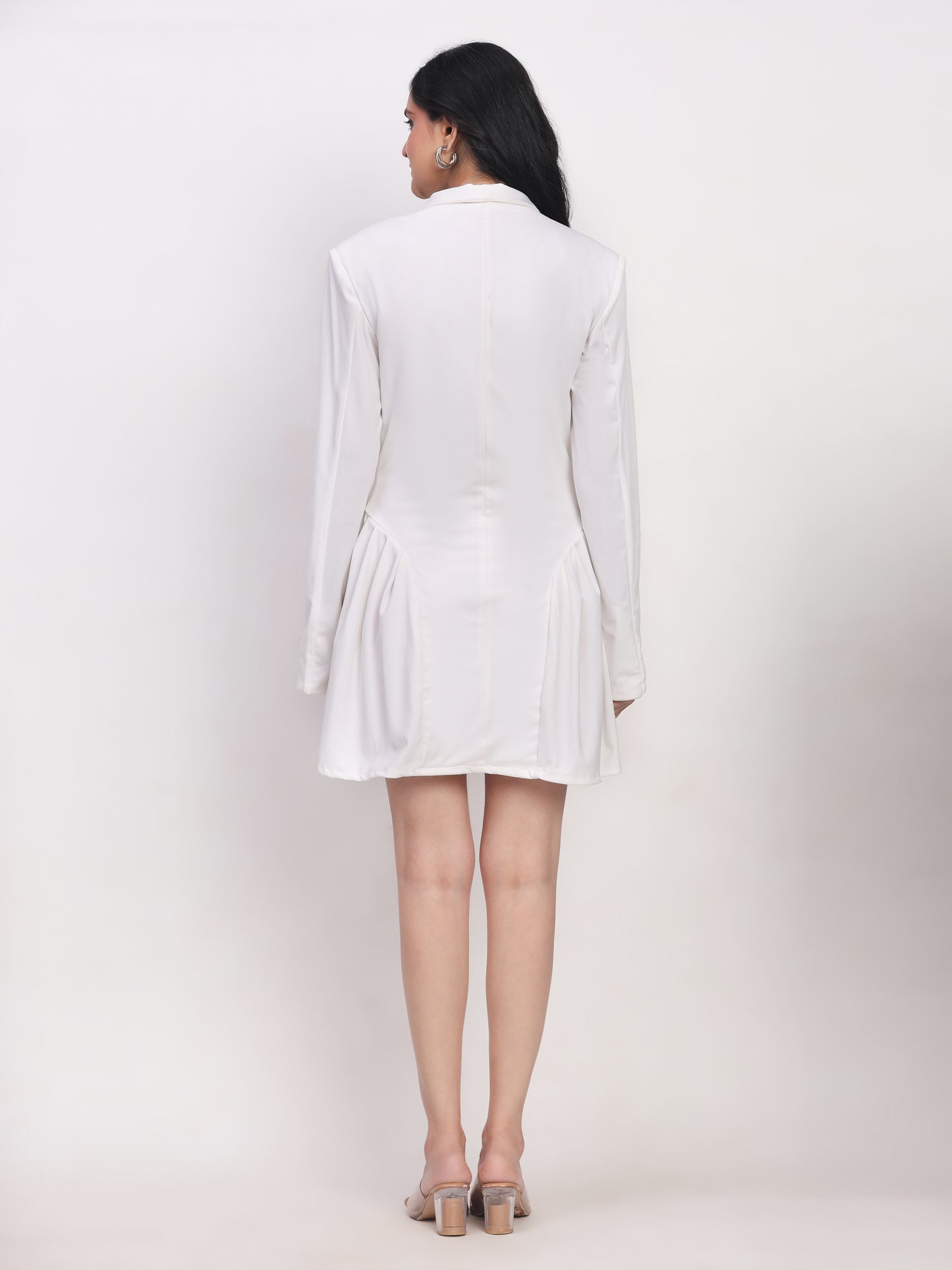 White Blazer Dress