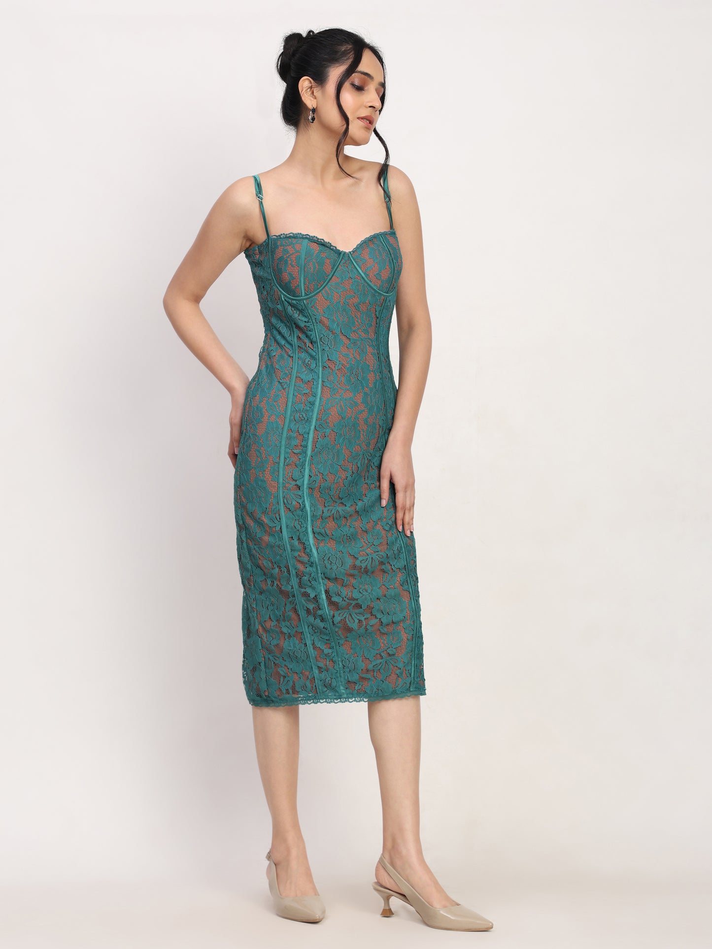 Glitzy Midi Dress