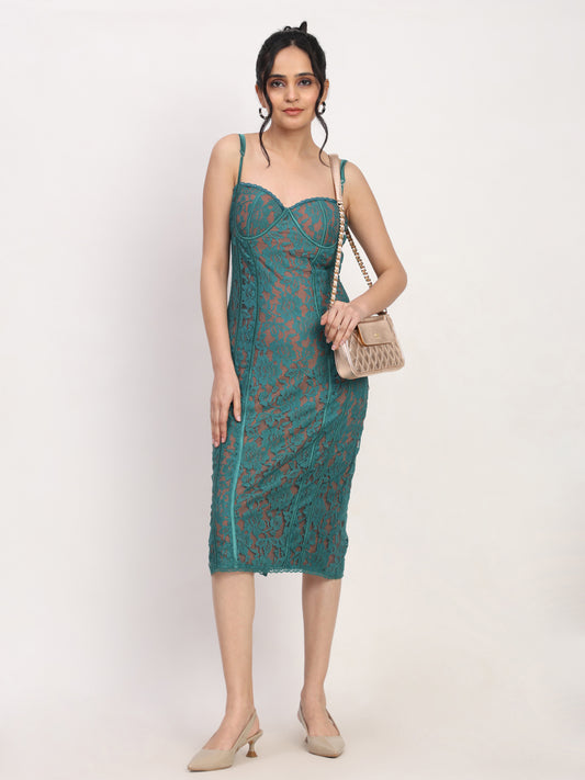 Glitzy Midi Dress