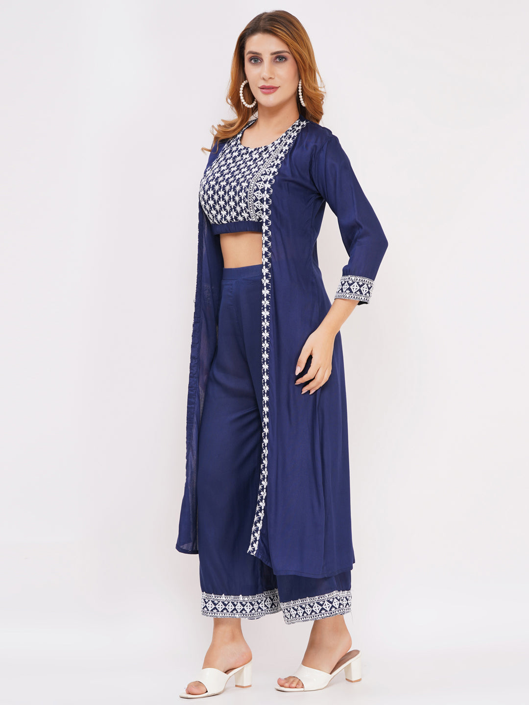 Women's 3-Piece Outfit Set Navy Blue