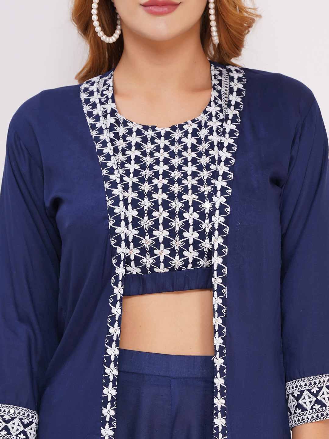 Women's 3-Piece Outfit Set Navy Blue