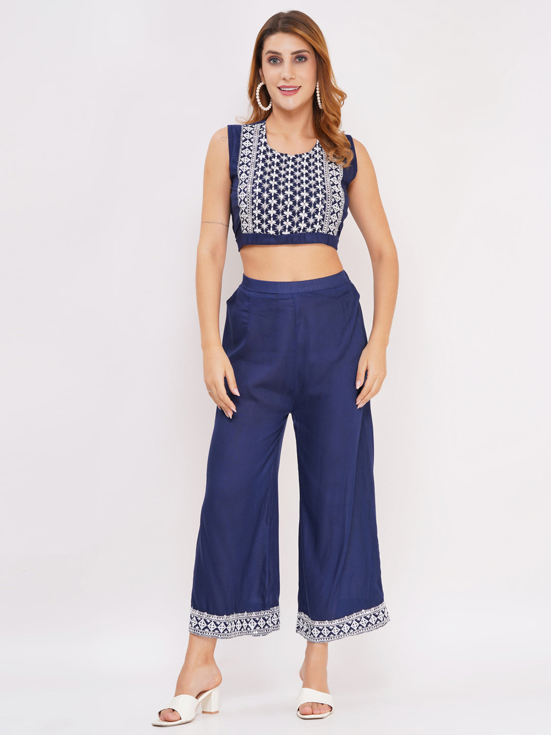 Women's 3-Piece Outfit Set Navy Blue