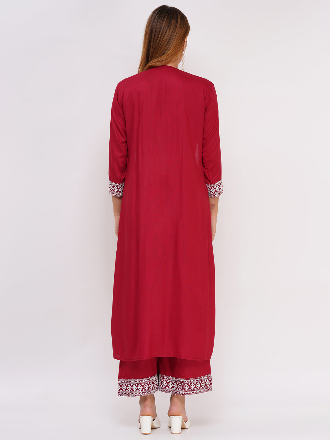 Women's 3-Piece Outfit Set Maroon