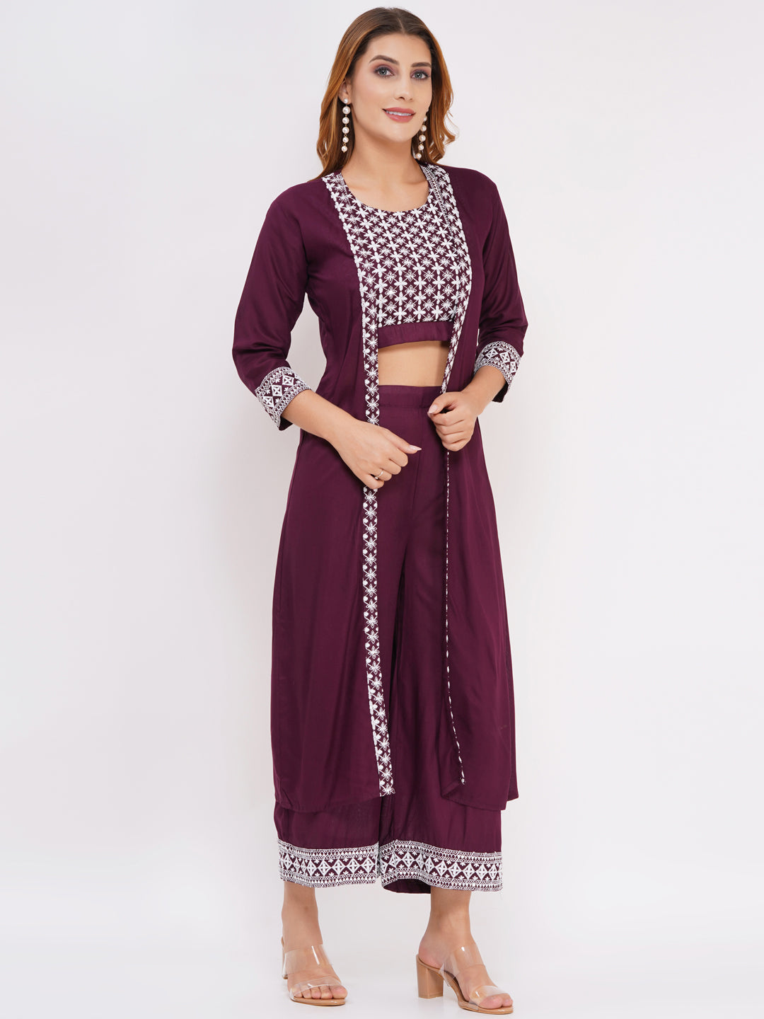 Women's 3-Piece Outfit Set Purple