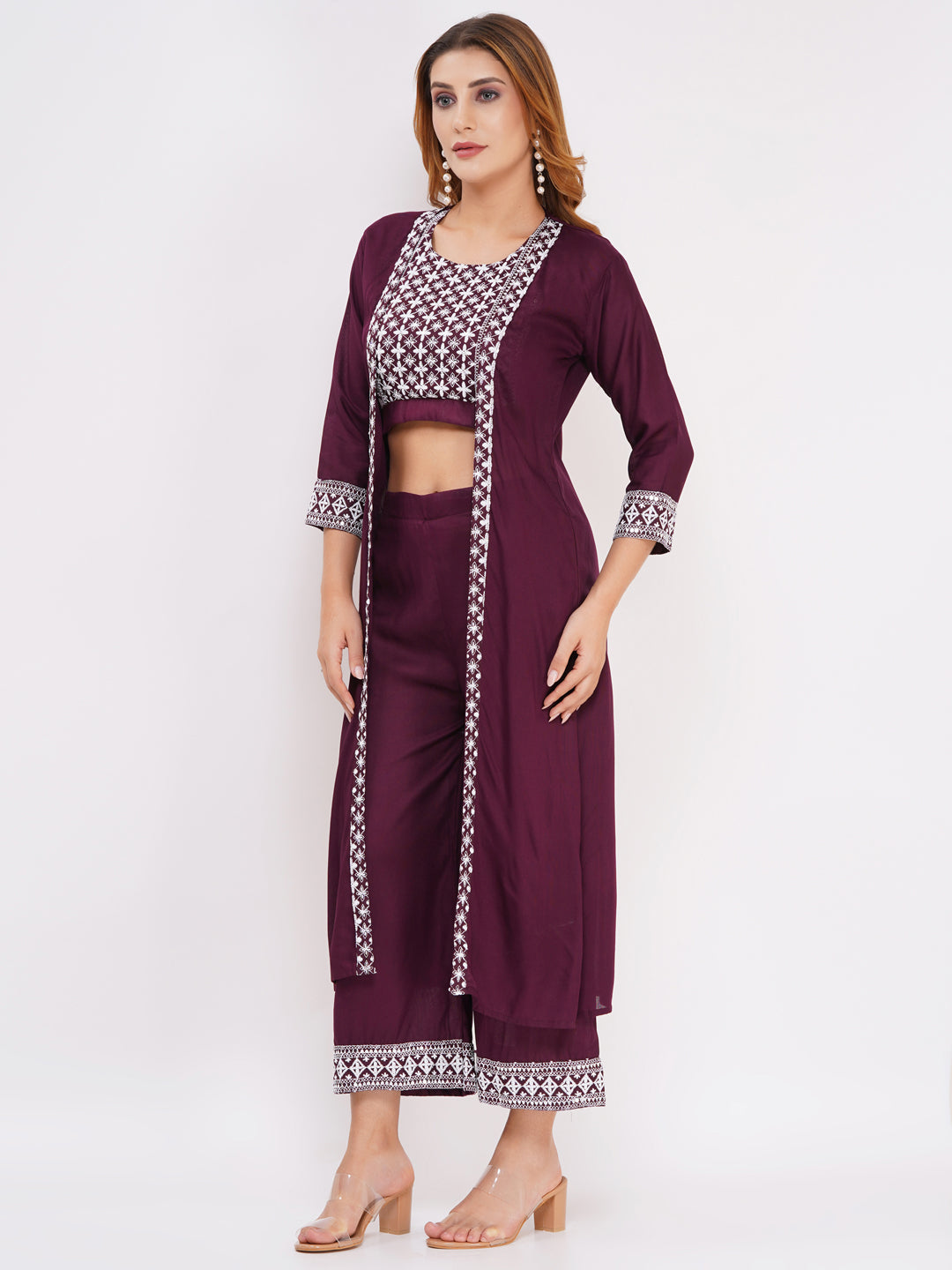 Women's 3-Piece Outfit Set Purple