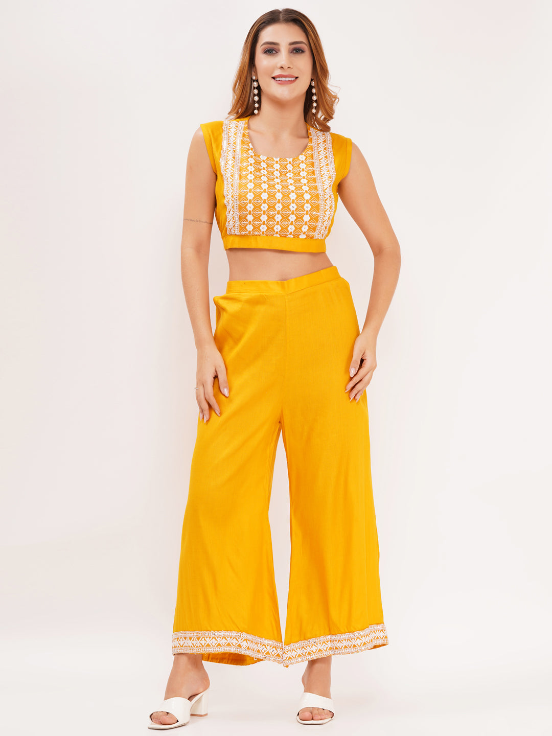 Women's 3-Piece Outfit Set Yellow