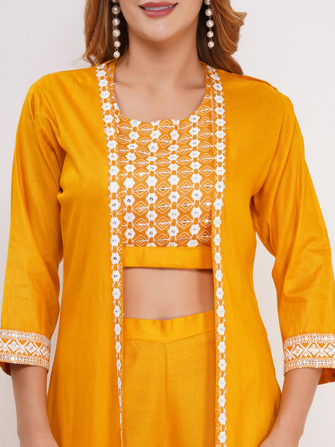 Women's 3-Piece Outfit Set Yellow
